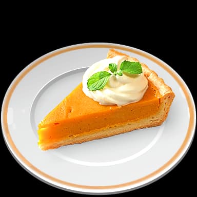 Pumpkin pie - Dessert in Tomodachi Life