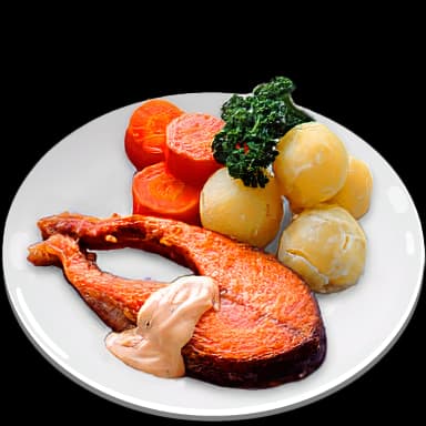 Salmon meunière - Food in Tomodachi Life